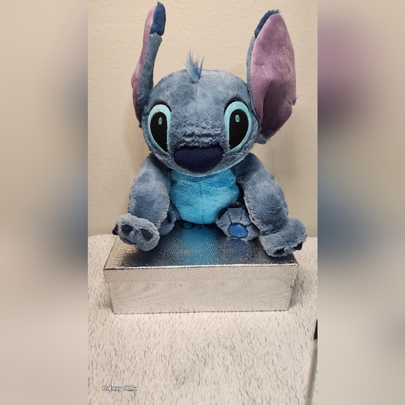 Disney Other - STITCH ADORABLE 15X12 Blue Plush Toy